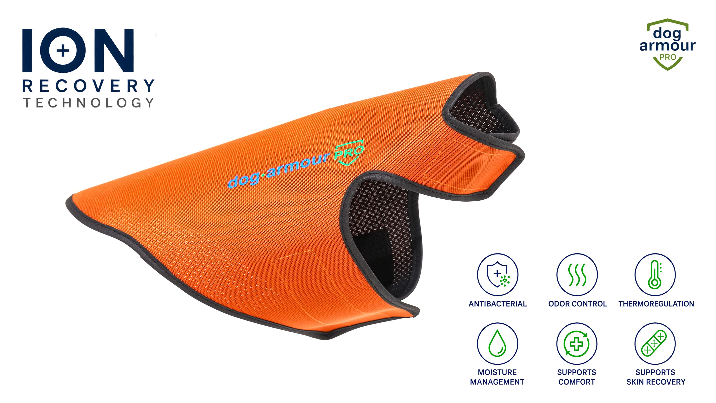 Dog Armour PRO Recovery Vest for Dogs powered by ION Recovery Technology